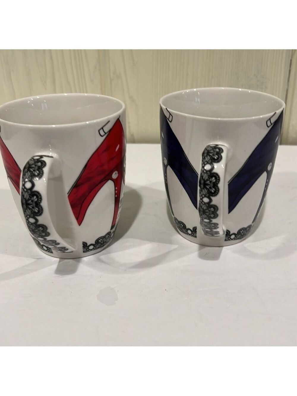 Paris and Stilettos Mugs Set of 2 - Picture 2 of 7